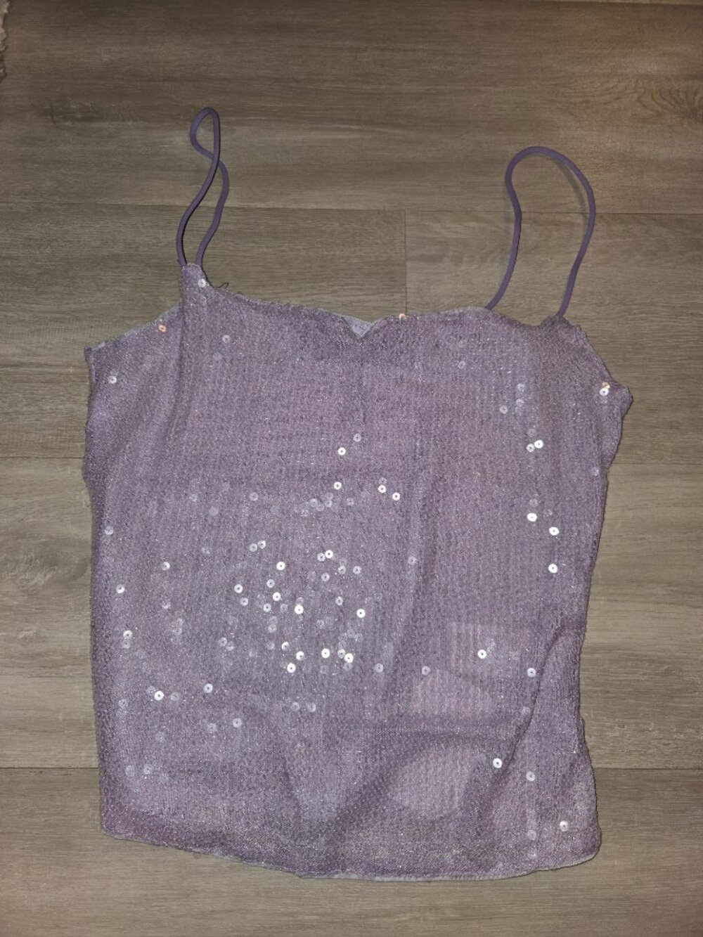 SOLY HUX Women's Glitter Sequin Cami Tops